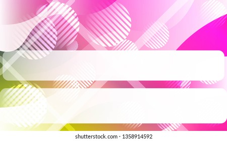 Abstract Shiny Waves, Lines, Circle, Space for Text. For Elegant Pattern Cover Book. Vector Illustration with Color Gradient