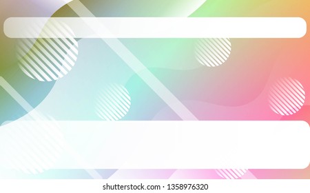 Abstract Shiny Waves, Lines, Circle, Space for Text. For Elegant Pattern Cover Book. Vector Illustration with Color Gradient