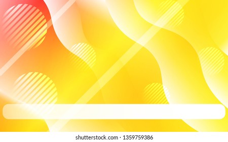 Abstract Shiny Waves, Lines, Circle, Space for Text. For Elegant Pattern Cover Book. Vector Illustration with Color Gradient