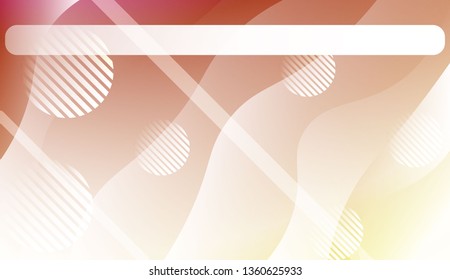 Abstract Shiny Waves, Lines, Circle, Space for Text. For Cover Page, Landing Page, Banner. Vector Illustration with Color Gradient