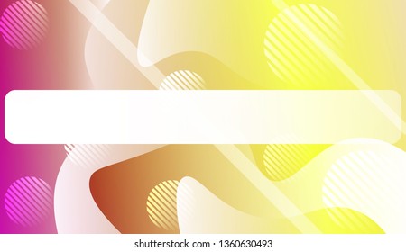 Abstract Shiny Waves, Lines, Circle, Space for Text. For Cover Page, Landing Page, Banner. Vector Illustration with Color Gradient