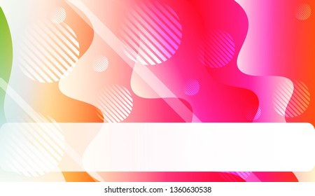 Abstract Shiny Waves, Lines, Circle, Space for Text. For Elegant Pattern Cover Book. Vector Illustration with Color Gradient