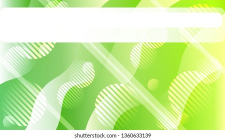 Abstract Shiny Waves, Lines, Circle, Space for Text. For Cover Page, Landing Page, Banner. Vector Illustration with Color Gradient