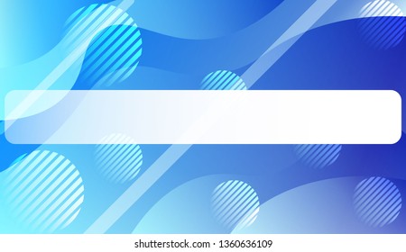 Abstract Shiny Waves, Lines, Circle, Space for Text. For Cover Page, Landing Page, Banner. Vector Illustration with Color Gradient