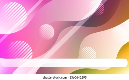 Abstract Shiny Waves, Lines, Circle, Space for Text. For Flyer, Brochure, Booklet And Websites Design Vector Illustration.