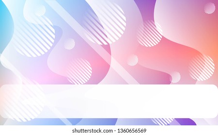 Abstract Shiny Waves, Lines, Circle, Space for Text. For Elegant Pattern Cover Book. Vector Illustration with Color Gradient