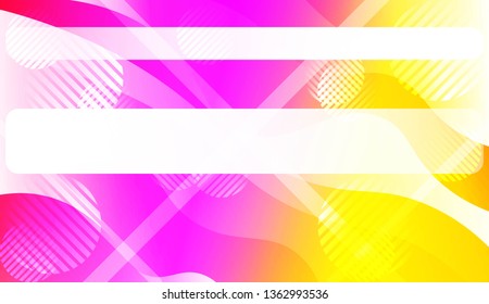 Abstract Shiny Waves, Lines, Circle, Space for Text. For Elegant Pattern Cover Book. Vector Illustration with Color Gradient
