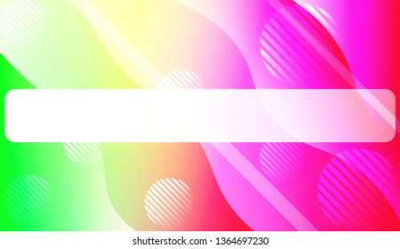 Abstract Shiny Waves, Lines, Circle, Space for Text. For Elegant Pattern Cover Book. Vector Illustration with Color Gradient