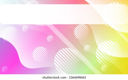 Abstract Shiny Waves, Lines, Circle, Space for Text. For Elegant Pattern Cover Book. Vector Illustration with Color Gradient