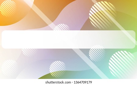 Abstract Shiny Waves, Lines, Circle, Space for Text. For Flyer, Brochure, Booklet And Websites Design Vector Illustration.