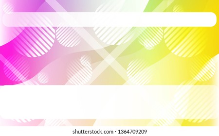 Abstract Shiny Waves, Lines, Circle, Space for Text. For Elegant Pattern Cover Book. Vector Illustration with Color Gradient