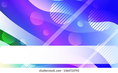 Abstract Shiny Waves, Lines, Circle, Space for Text. For Elegant Pattern Cover Book. Vector Illustration with Color Gradient