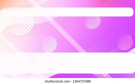 Abstract Shiny Waves, Lines, Circle, Space for Text. For Elegant Pattern Cover Book. Vector Illustration with Color Gradient
