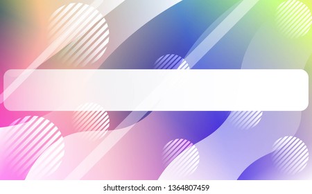 Abstract Shiny Waves, Lines, Circle, Space for Text. For Elegant Pattern Cover Book. Vector Illustration with Color Gradient