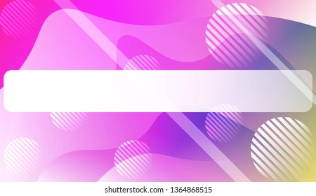 Abstract Shiny Waves, Lines, Circle, Space for Text. For Elegant Pattern Cover Book. Vector Illustration with Color Gradient