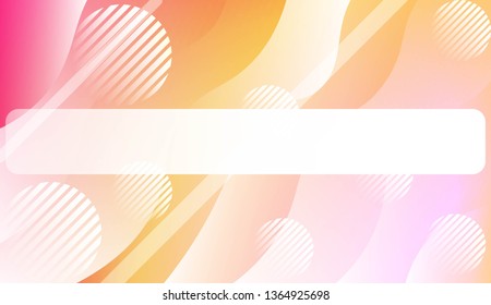Abstract Shiny Waves, Lines, Circle, Space for Text. For Elegant Pattern Cover Book. Vector Illustration with Color Gradient