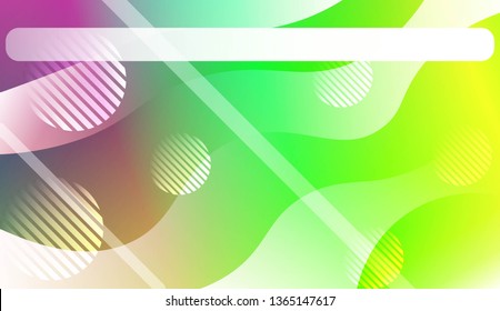Abstract Shiny Waves, Lines, Circle, Space for Text. For Elegant Pattern Cover Book. Vector Illustration with Color Gradient