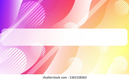 Abstract Shiny Waves, Lines, Circle, Space for Text. For Elegant Pattern Cover Book. Vector Illustration with Color Gradient