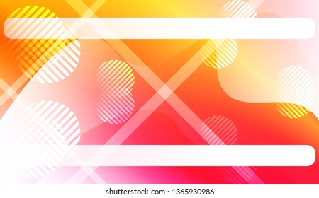 Abstract Shiny Waves, Lines, Circle, Space for Text. For Elegant Pattern Cover Book. Vector Illustration with Color Gradient