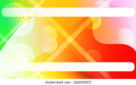 Abstract Shiny Waves, Lines, Circle, Space for Text. For Elegant Pattern Cover Book. Vector Illustration with Color Gradient
