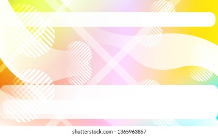 Abstract Shiny Waves, Lines, Circle, Space for Text. For Elegant Pattern Cover Book. Vector Illustration with Color Gradient
