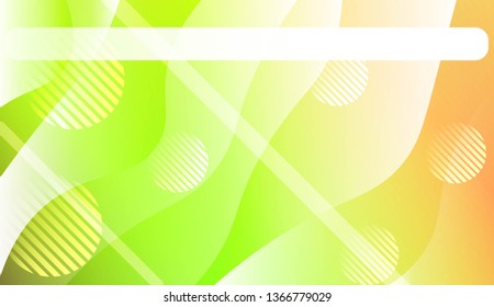 Abstract Shiny Waves, Lines, Circle, Space for Text. For Elegant Pattern Cover Book. Vector Illustration with Color Gradient
