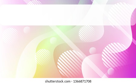 Abstract Shiny Waves, Lines, Circle, Space for Text. For Flyer, Brochure, Booklet And Websites Design Vector Illustration.
