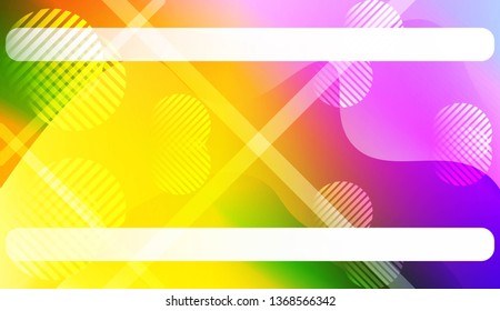Abstract Shiny Waves, Lines, Circle, Space for Text. For Elegant Pattern Cover Book. Vector Illustration with Color Gradient