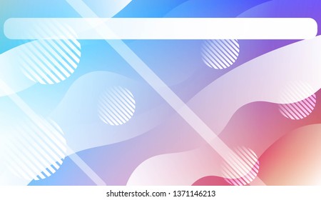Abstract Shiny Waves, Lines, Circle, Space for Text. For Elegant Pattern Cover Book. Vector Illustration with Color Gradient