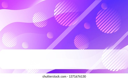 Abstract Shiny Waves, Lines, Circle, Space for Text. For Elegant Pattern Cover Book. Vector Illustration with Color Gradient