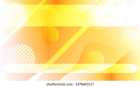 Abstract Shiny Waves, Lines, Circle, Space for Text. For Your Design Ad, Banner, Cover Page. Vector Illustration with Color Gradient