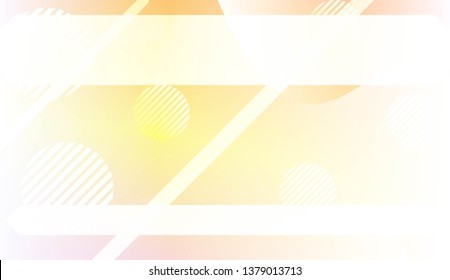 Abstract Shiny Waves, Lines, Circle, Space for Text. For Your Design Ad, Banner, Cover Page. Vector Illustration with Color Gradient