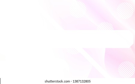 Abstract Shiny Waves, Lines, Circle, Space for Text. For Your Design Ad, Banner, Cover Page. Vector Illustration with Color Gradient