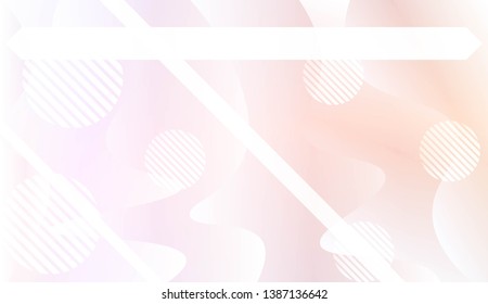 Abstract Shiny Waves, Lines, Circle, Space for Text. For Your Design Ad, Banner, Cover Page. Vector Illustration with Color Gradient