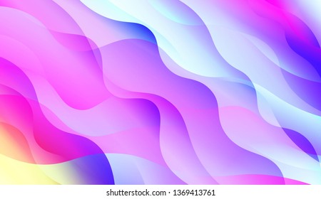 Abstract Shiny Waves, Lines. For Elegant Pattern Cover Book. Vector Illustration with Color Gradient