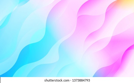 Abstract Shiny Waves, Lines. For Elegant Pattern Cover Book. Vector Illustration with Color Gradient
