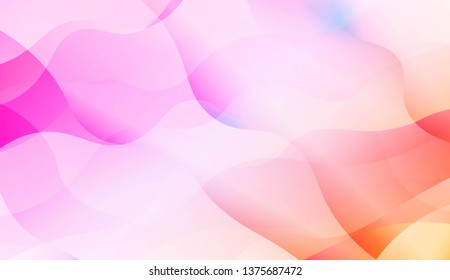 Abstract Shiny Waves, Lines. For Elegant Pattern Cover Book. Vector Illustration with Color Gradient