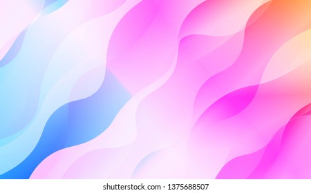 Abstract Shiny Waves, Lines. For Elegant Pattern Cover Book. Vector Illustration with Color Gradient