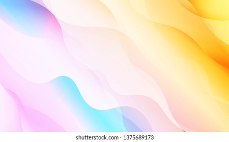 Abstract Shiny Waves, Lines. For Elegant Pattern Cover Book. Vector Illustration with Color Gradient