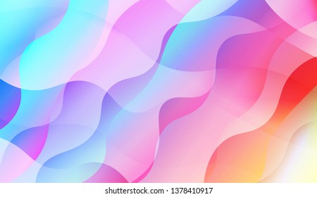 Abstract Shiny Waves, Lines. For Elegant Pattern Cover Book. Vector Illustration with Color Gradient