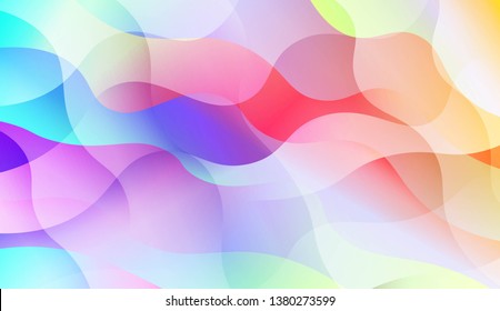 Abstract Shiny Waves, Lines. For Elegant Pattern Cover Book. Vector Illustration with Color Gradient