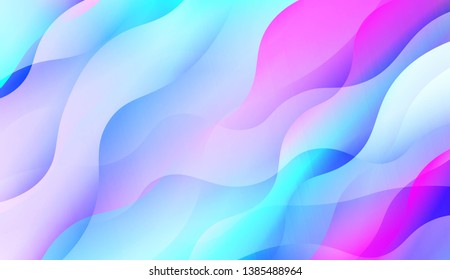 Abstract Shiny Waves, Lines. For Elegant Pattern Cover Book. Vector Illustration with Color Gradient