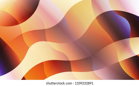 Abstract Shiny Waves. For Your Design Wallpapers Presentation. Vector Illustration with Color Gradient