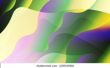Abstract Shiny Waves. For Your Design Wallpapers Presentation. Vector Illustration with Color Gradient