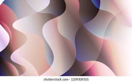 Abstract Shiny Waves. For Your Design Wallpapers Presentation. Vector Illustration with Color Gradient