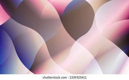 Abstract Shiny Waves. For Your Design Wallpapers Presentation. Vector Illustration with Color Gradient
