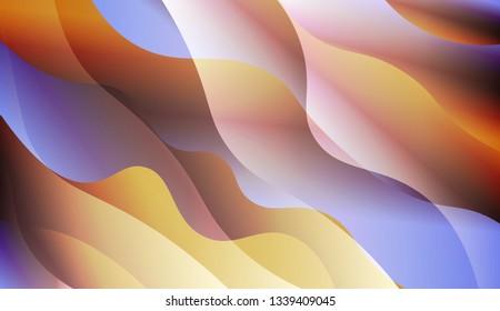 Abstract Shiny Waves. For Your Design Wallpapers Presentation. Vector Illustration with Color Gradient