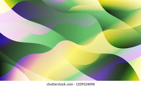 Abstract Shiny Waves. For Your Design Wallpapers Presentation. Vector Illustration with Color Gradient