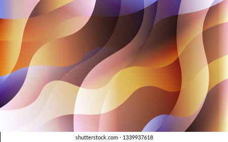 Abstract Shiny Waves. For Your Design Wallpapers Presentation. Vector Illustration with Color Gradient