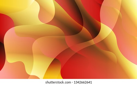 Abstract Shiny Waves. For Your Design Wallpapers Presentation. Vector Illustration with Color Gradient